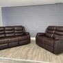 Roma 3+2 Manual Leather Recliner Sofa Set Image 6