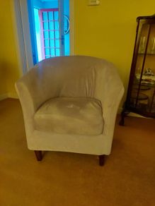 3 chairs with covers