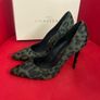 Next Signature moss green ponyskin animal print heels size 7 Image 2