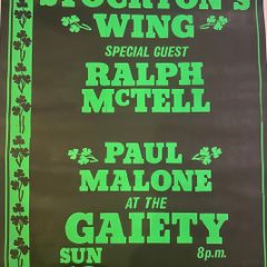 Stocktons Wing Ralph McTell poster Gaeity