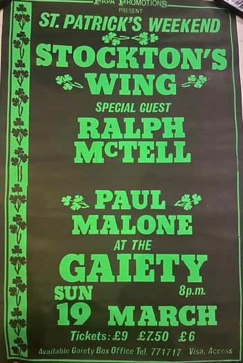 Stocktons Wing Ralph McTell poster Gaeity