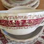 18 pcs Myott Ironstone Ware,  Handled Soup Bowls And Plates Rialto Marone Image 6