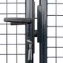 Mesh Garden Gate Galvanised Steel 289x150 cm Grey Image 4