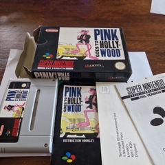 Pink Goes to Hollywood Super Nintendo Snes Arcade Retro Games Original