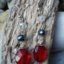 Handmade earrings, Drop earrings, Red earrings, Christmas gift. Image 3