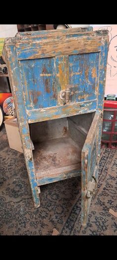 Vintage Wooden Fridge