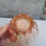 Pink rose glass bowl Image 3
