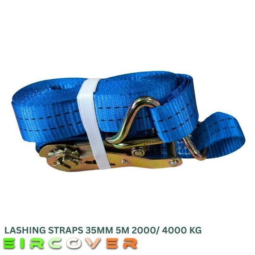 Heavy Duty Ratchet Straps 35mm 5m 2000/ 4000 kg Bl