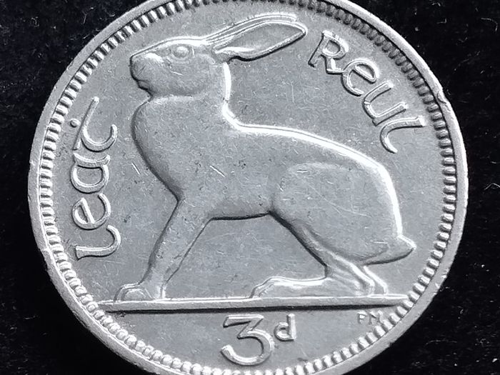 Ireland - 1933 - Irish 3d - 3 Pence - Hare - KM.4 - [2696]