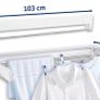Leifheit Telegant 81 Retractable Clothes Airer with Towel Rail (1 Set) Image 5