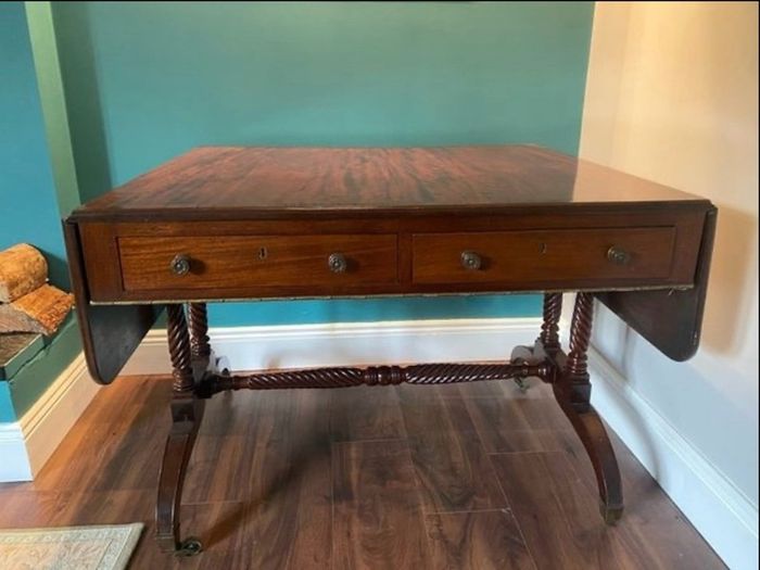 Regency antique sofa table