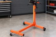 340kg Engine Stand with 360 Rotating Head, Adjustable Mounting Arms, 4 Caster Wheels, Heavy Duty Motor Stand for Engine Repair &amp; Vehicle Maintenance