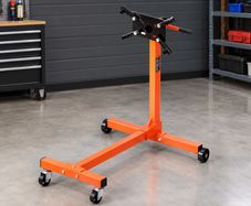 340kg Engine Stand with 360 Rotating Head, Adjustable Mounting Arms, 4 Caster Wheels, Heavy Duty Motor Stand for Engine Repair & Vehicle Maintenance