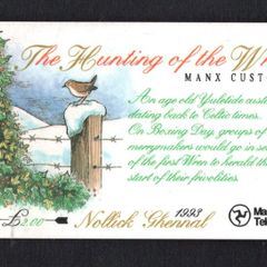 1993 Isle of Man 20 units The Hunting of The Wren (GPT - Magnetic) Phone Card