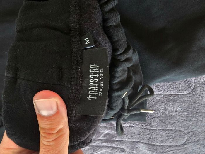 Trapstar Decoded Chenille Hooded Tracksuit Black/Blue/Grey