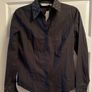 Next NEW cotton black fitted gem/stud-embellished shirt, top, Stretch with Lycra, Size 12, BNWT Image 5