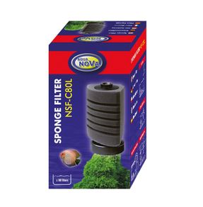 Aqua Nova NSF-C80L Corner Sponge Filter For Aquarium Up To 80L