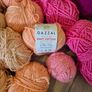 Large Rainbow Yarn bundle (mostly cotton, acrylic) and Pattern Booklet Image 5
