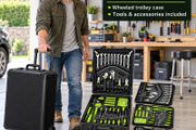 1400 Piece Tool Box Trolley Set With Wheels and Tools Included