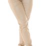 Highwaist Boyfriend Jeans in leather look CAPPUCCINO or beige size fits s sm ,m Image 6