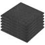 Fall Protection Tiles 6 pcs Rubber 50x50x3 cm Black Image 2