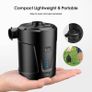 Electric Air Pump, 5200mAh Portable Air Pump with Fast Inflating/Deflating, Rechargeable Electric Pump with 3 Nozzles for Kids Paddling Pool, Swimming Pool, Airbed, Inflatable Boat (FREE SHIPPING) Image 5