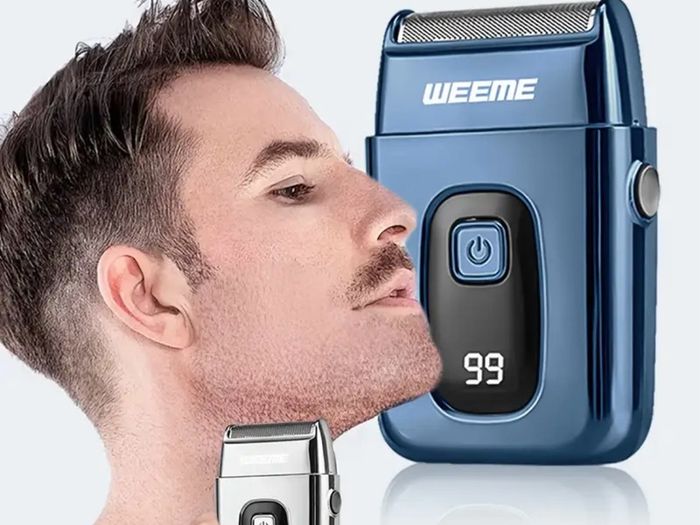 Portable Foil Shaver Electric Razors Men Double Floating Blade Waterproof NEW