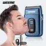 Portable Foil Shaver Electric Razors Men Double Floating Blade Waterproof NEW Image 2