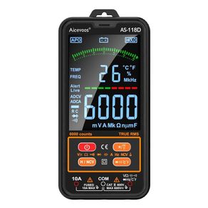 AS-118D Smart Digital Multimeter, Auto-Ranging Volt Meter with T-RMS, Multimeter Tester Measures AC/DC Voltage Current Capacitance Resistance Continuity Temperature Frequency