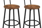 Bar Stools Set of 2, Breakfast Bar Stools
