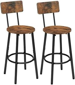 Bar Stools Set of 2, Breakfast Bar Stools