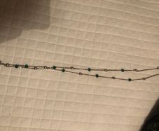 vintage green necklace