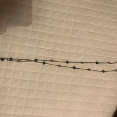 vintage green necklace