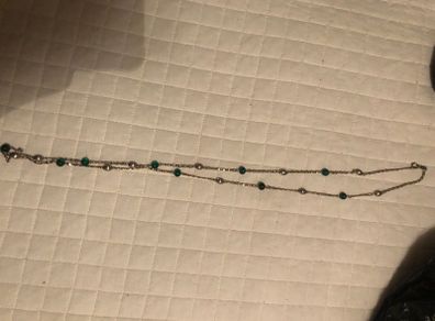 vintage green necklace