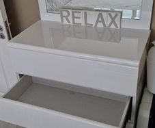White High Gloss Chest of Drawers (4-Drawer)