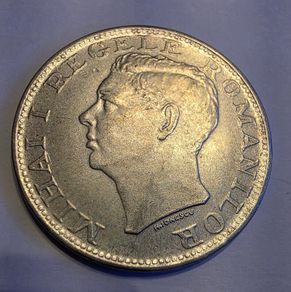 1944 silver Romania 500 lei