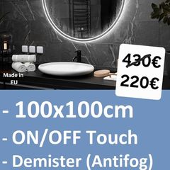 LED Bathroom Mirror Fog Free Made in EU High Quality