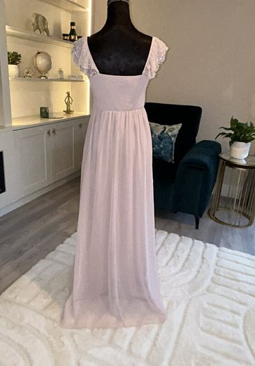 Ladies Blush Pink Bridesmaid Maternity Dress / Special Occasion Dress from Little Mistress. Size UK 8 / EU 36