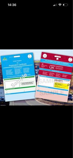 Vehicle registration LOST LOGBOOK V5