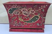 Toleware  Footed Metal Planter