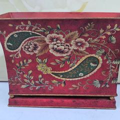 Toleware  Footed Metal Planter
