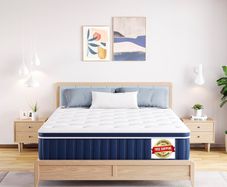 4FT6 Double Mattress, 10.6 Inch Memory Foam Sprung