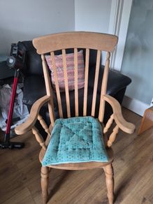 Stunning high back Wooden Armchairs
