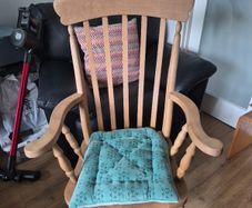 Stunning high back Wooden Armchairs