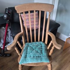 Stunning high back Wooden Armchairs