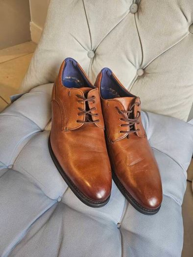 Ted Baker Mens Brown Leather Dress Shoes