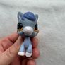 Vintage 2007 Hasbro Littlest Pet Shop blue Horse 1114 LPS Used Please look at the pictures Image 3