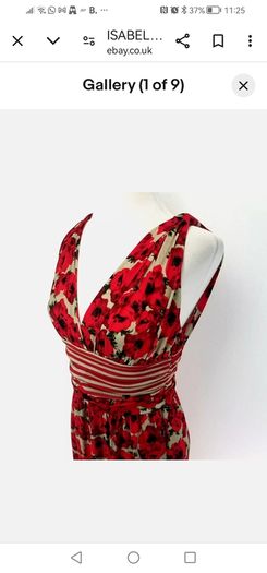 dress and large matching silk scarf