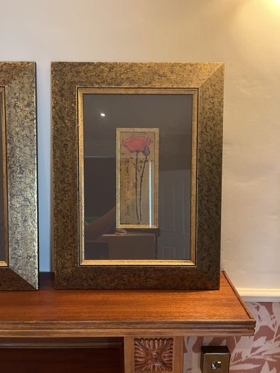 Antique Gold Frame Botanical Artwork
