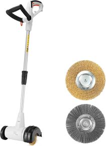 Electric Weed Sweeper 400W motor, 2pcs Weeder Brushes, Corded Patio Cleaner, Weeding Remover for Garden, Slabs, Driveway